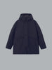 MICRO TWILL LONG PARKA NAVY BLUE