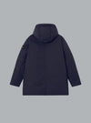 MICRO TWILL LONG PARKA NAVY BLUE