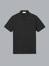 50/2 ORGANIC COTTON PIQUÉ POLO SHIRT BLACK
