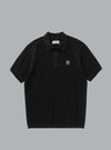 MICRO STITCH SOFT ORGANIC COTTON POLO SHIRT BLACK