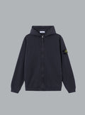 'OLD' EFFECT MALFILÉ FLEECE HOODIE TRUI MARINEBLAUW