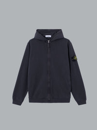 OLD' EFFECT MALFILÉ FLEECE HOODIE SWEATER NAVY BLUE