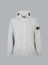 OLD' EFFECT MALFILÉ FLEECE HOODIE SWEATER PEARL GREY