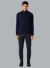 LAMBSWOOL LS POLO NAVY BLUE