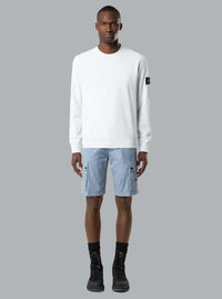 Sweatshirt van biologisch katoen fleece, lichtblauw