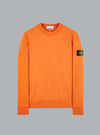ORGANIC COTTON FLEECE SWEATSHIRT TANGERINE