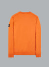 ORGANIC COTTON FLEECE SWEATSHIRT TANGERINE