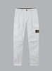 Stretch biologische katoenen twill broek, parelgrijs