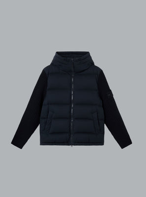 TWILL WOOL-TC JACKET NAVY BLUE