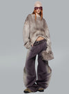 The Attico Laminated Cashmere Taupe
