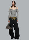 WASHED CANVAS JEANS