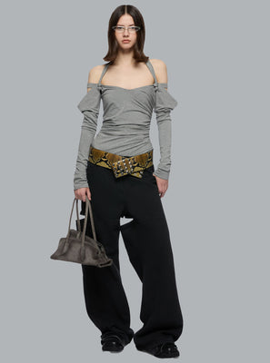WASHED CANVAS JEANS