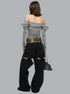 WASHED CANVAS JEANS