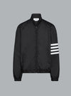 SHINY RIPSTOP RAGLAN 4-BAR TRACK JACKET BLACK