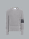 COTTON CARDIGAN STITCH 4-BAR PULLOVER