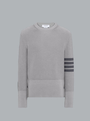 COTTON CARDIGAN STITCH 4-BAR PULLOVER