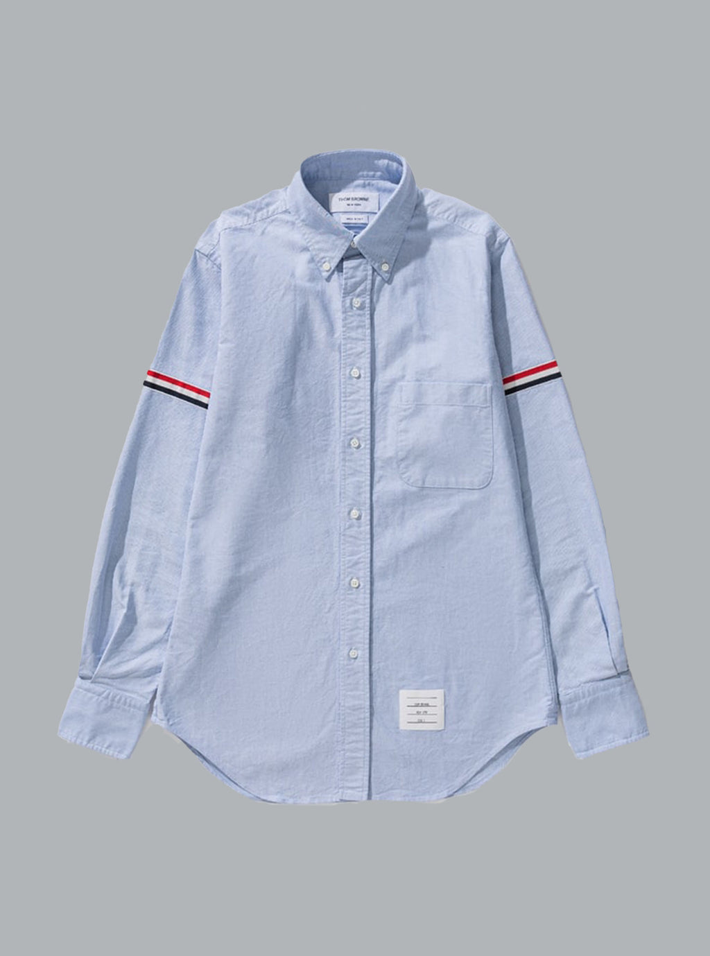 Klassisches Oxford-Hemd mit Armbändern, Blau