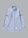 Klassisches Oxford-Hemd mit Armbändern, Blau