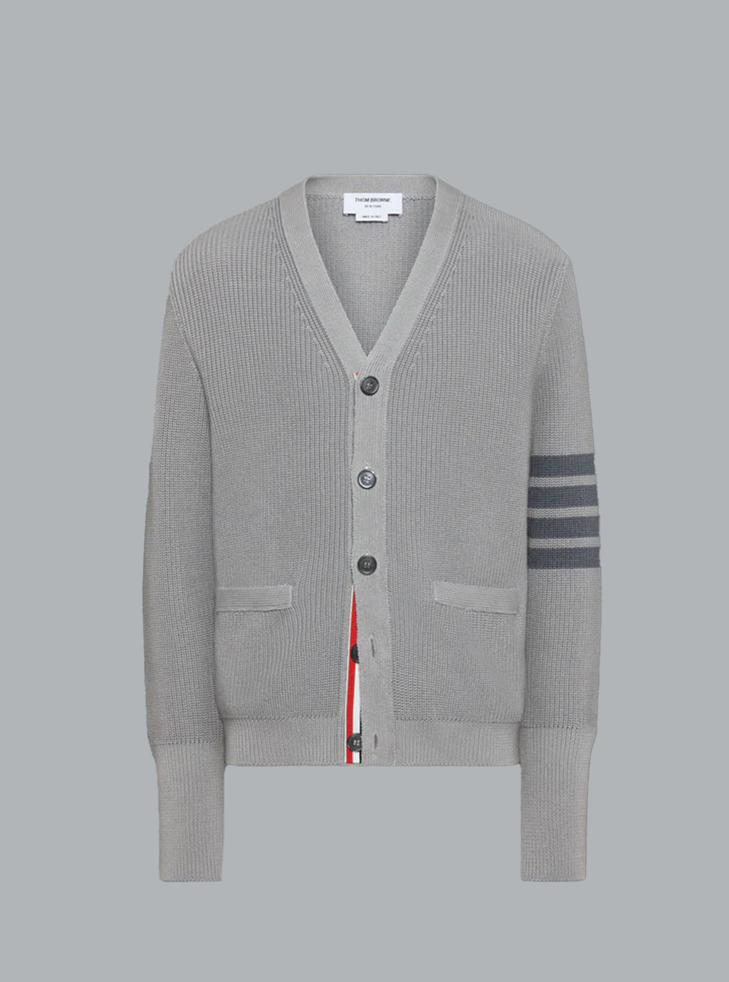 GARMENT DYED 4-BAR CARDIGAN