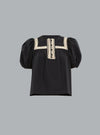 Lia Puff Sleeve Top NOIR
