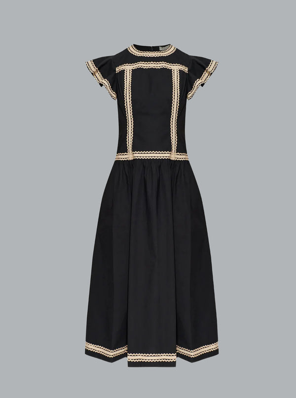 Concetta SL Midi Dress NOIR