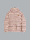 VLOGO SIGNATURE TECHNO PRINTED CHECK DOWN JACKET