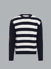 Cashmere And Wool Navy Dessin