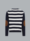 Cashmere And Wool Navy Dessin