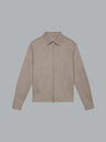 FLANNEL STRETCH OVERSHIRT LIGHT BEIGE