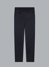 FLANNEL STRETCH TAPERED TROUSERS DARK NAVY