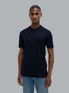 Interlock Supima T-shirt Marineblauw