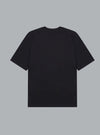 Oversized T-shirt van Interlock Supima in zwart