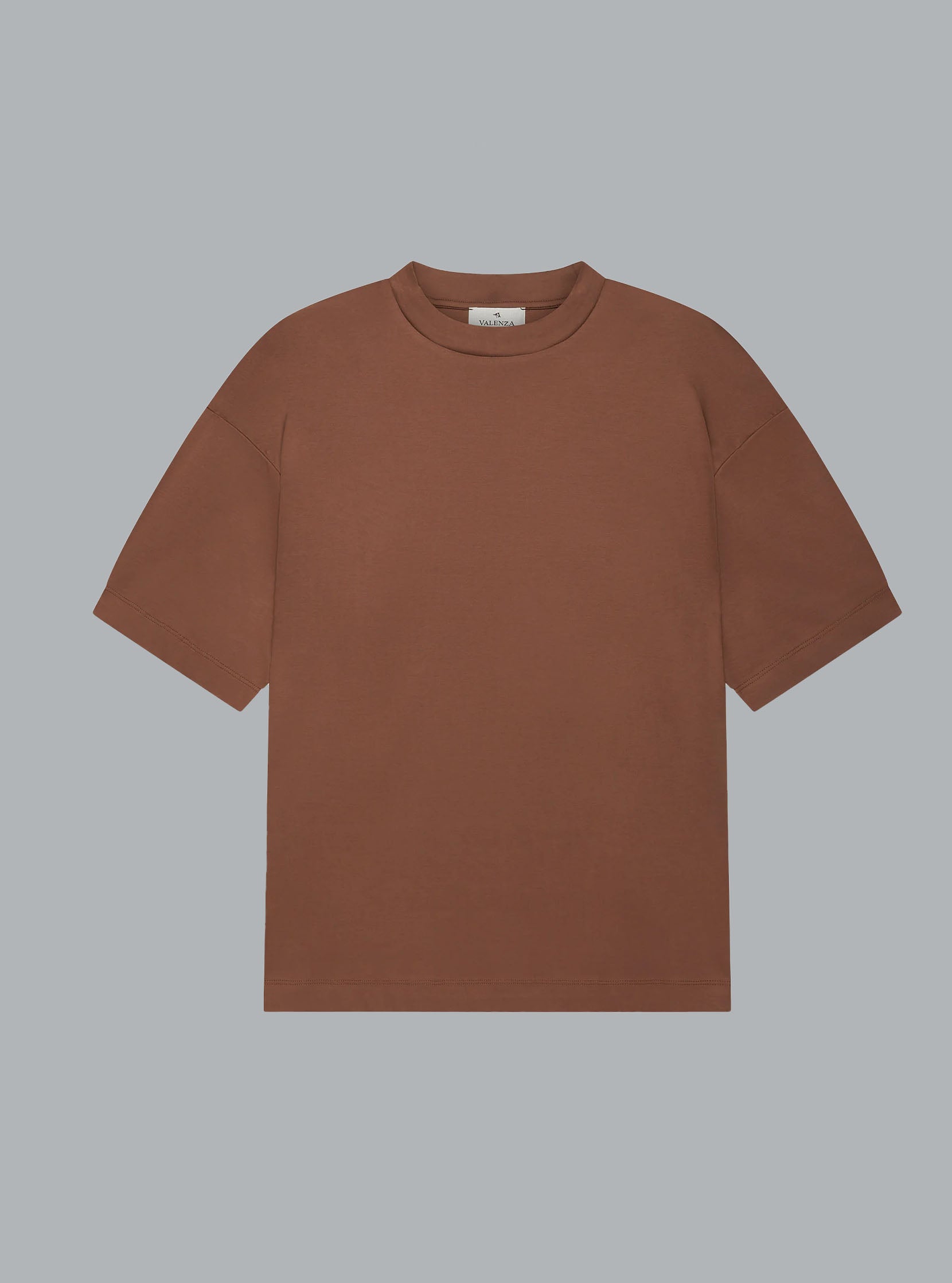 Interlock Supima Oversized T-Shirt Dark Brique