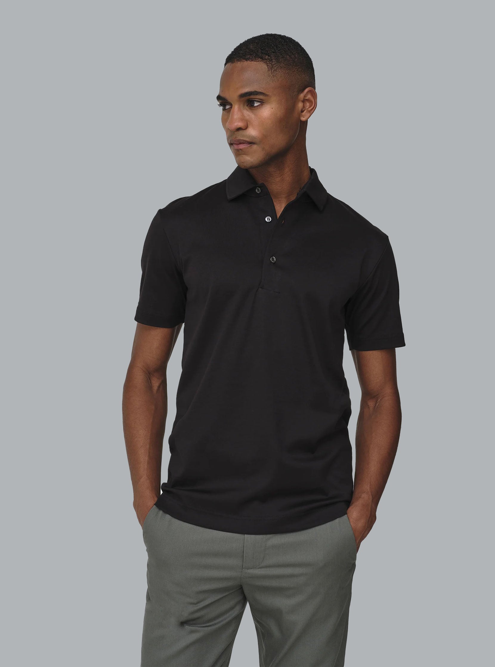 Supima Shiller Collar Polo Shirt