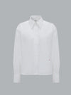 CROPPED LONG SLEEVE SHIRT WHITE