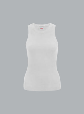 RIB TANK WHITE