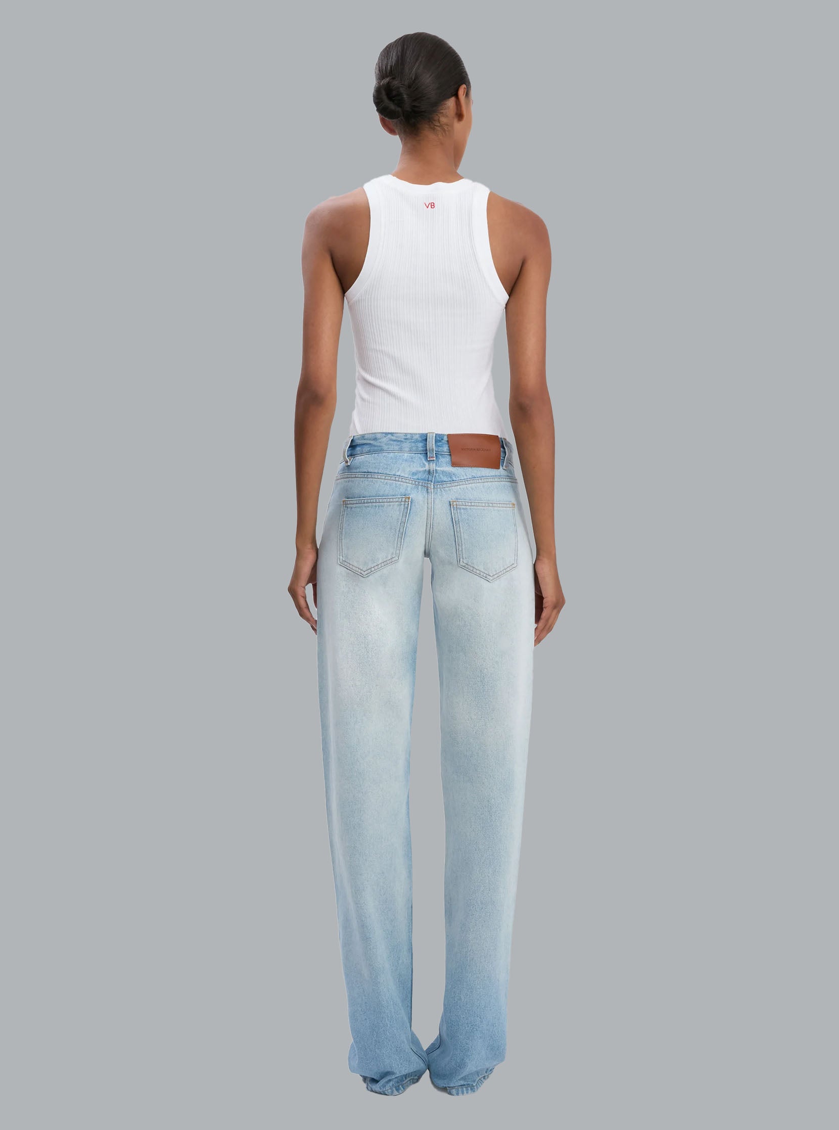 RIB TANK WHITE