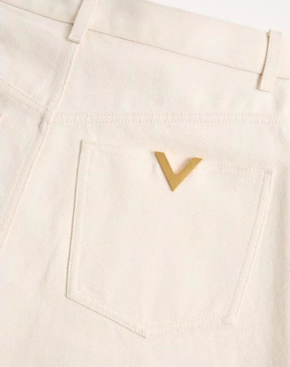 DENIM 5 POCKETS WHITE