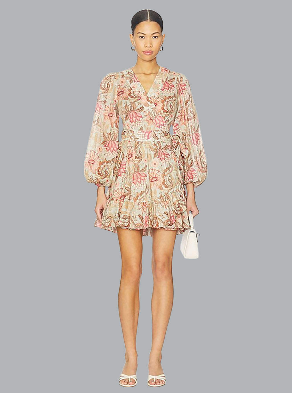 Daylight Mini Wrap Frill Dress