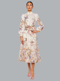 Rebellion Button Midi-jurk