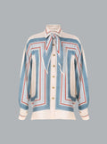 Relaxed Scarf Shirt