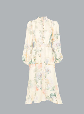 Illuminate Peplum Yellow Dessin