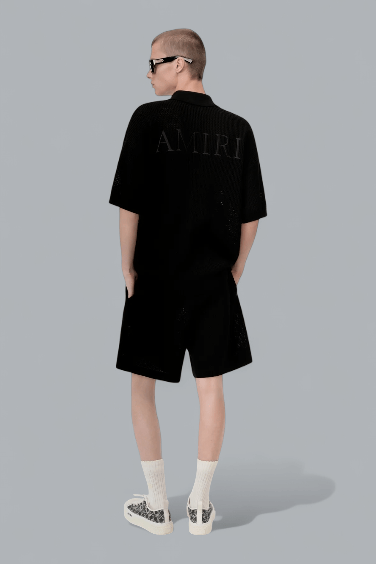 AMIRI LOGO CROCHET SHORT