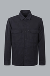 S.I. GHOST COTTON LINEN CANVAS SHIRTS NAVY BLUE