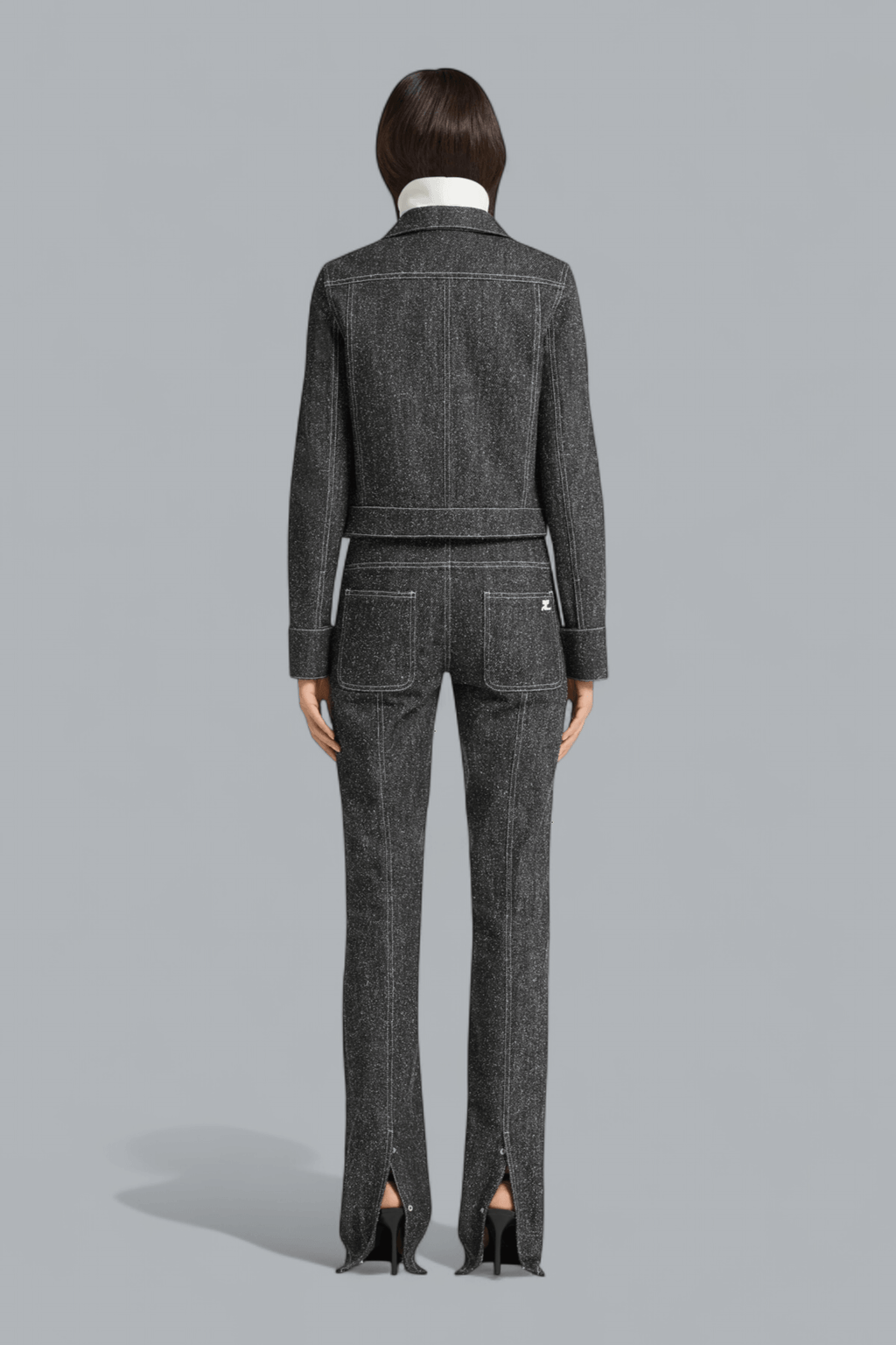 DENIM TWEED JACKET