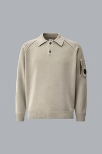 CHENILLE COTTON LENS POLO SHIRT