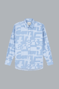 Shirt met print over het hele oppervlak.