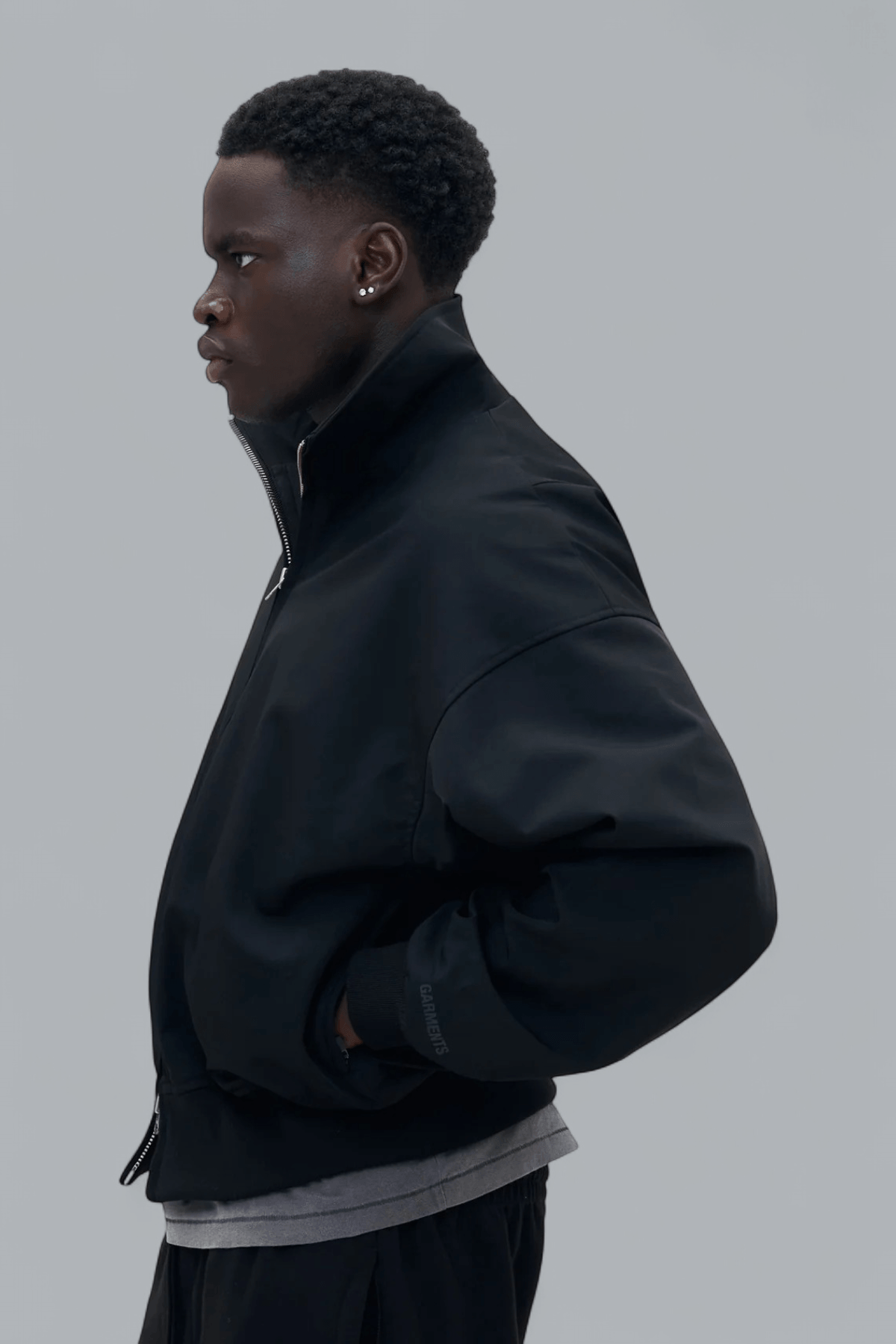 COLLARED BOMBER JACKET