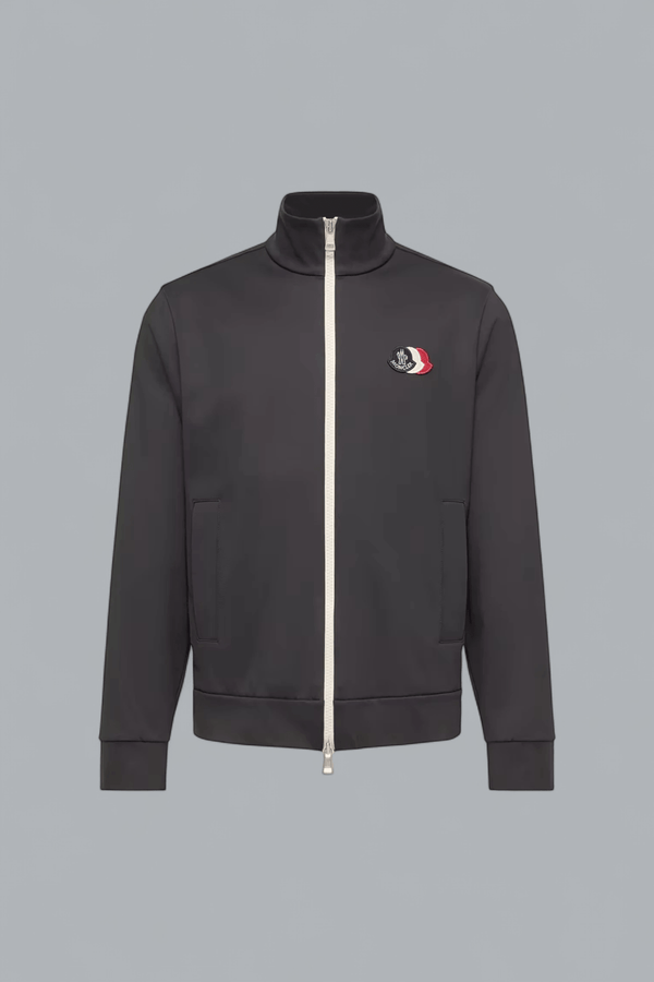 LOGO ZIP THROUGH SWEATER