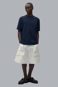 Abstract Back Print T-shirt Navy